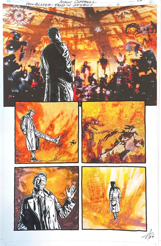 Aaron Campbell - Hellblazer : Dead in America Issue 11 -  Page # 26