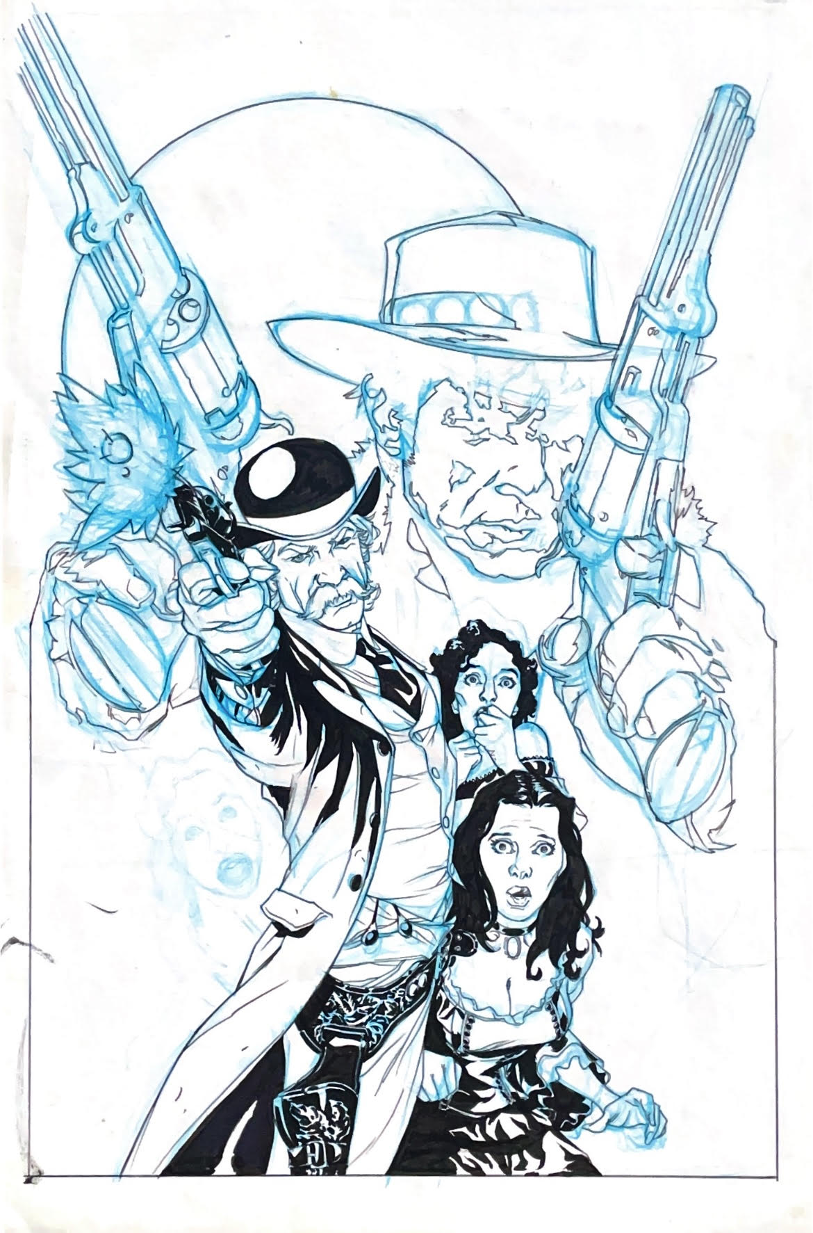 Kalman Andrasofszky - Wyatt Earp vs The Cisco Kid #1 Cover