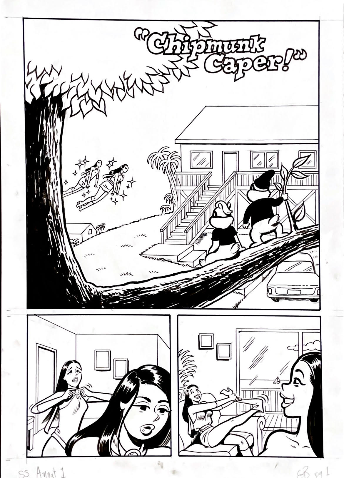 Greg & Fake - American Nature presents #1 - "Chipmunk Caper" Page 1