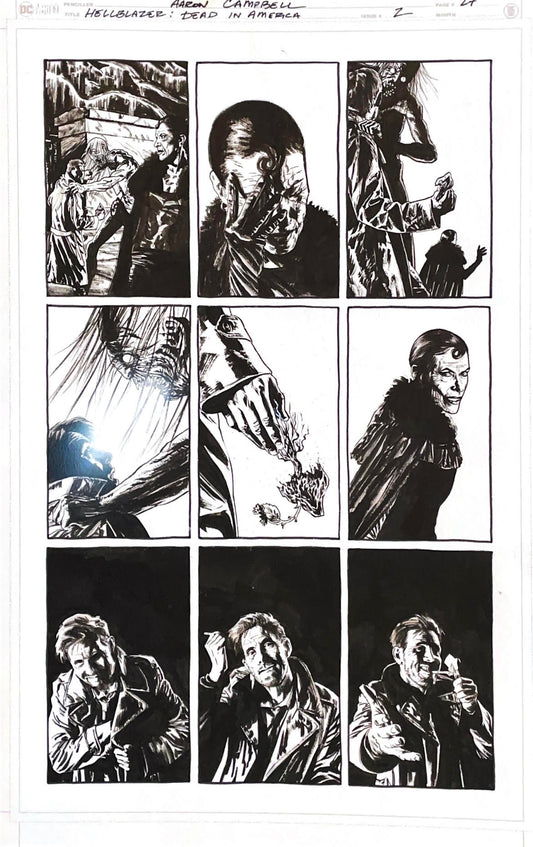 Aaron Campbell -  Hellblazer: Dead in America Issue 2 - Page #22