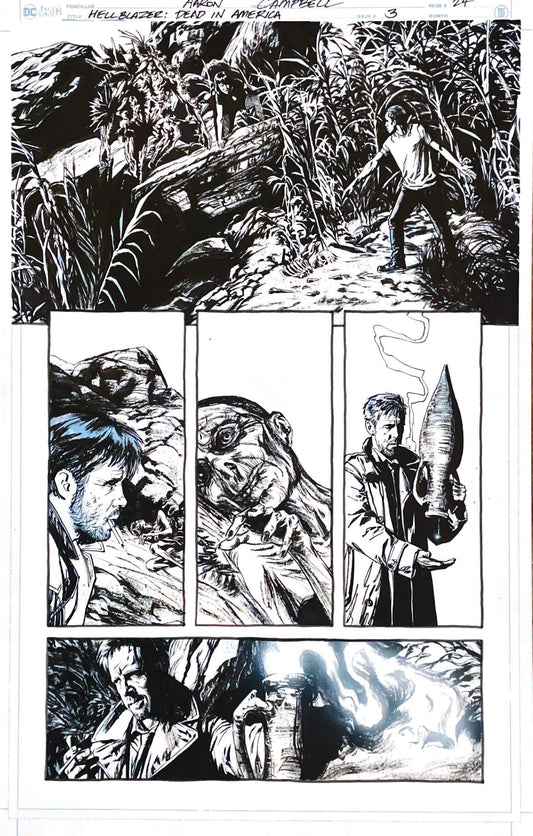 Aaron Campbell -  Hellblazer: Dead in America Issue 3 -  Page # 24