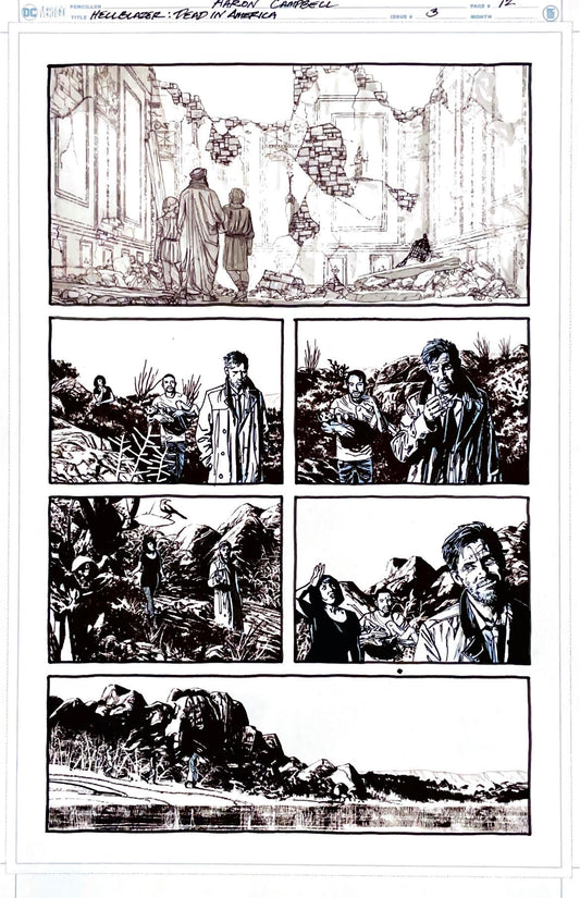 Aaron Campbell -  Hellblazer: Dead in America Issue 3 - Page # 12