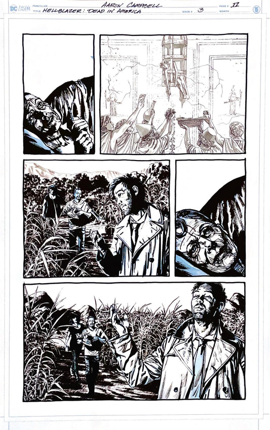 Aaron Campbell -  Hellblazer: Dead in America Issue 3 - Page # 11