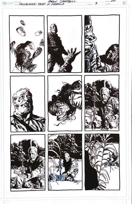 Aaron Campbell -  Hellblazer: Dead in America Issue 3 -  Page # 20