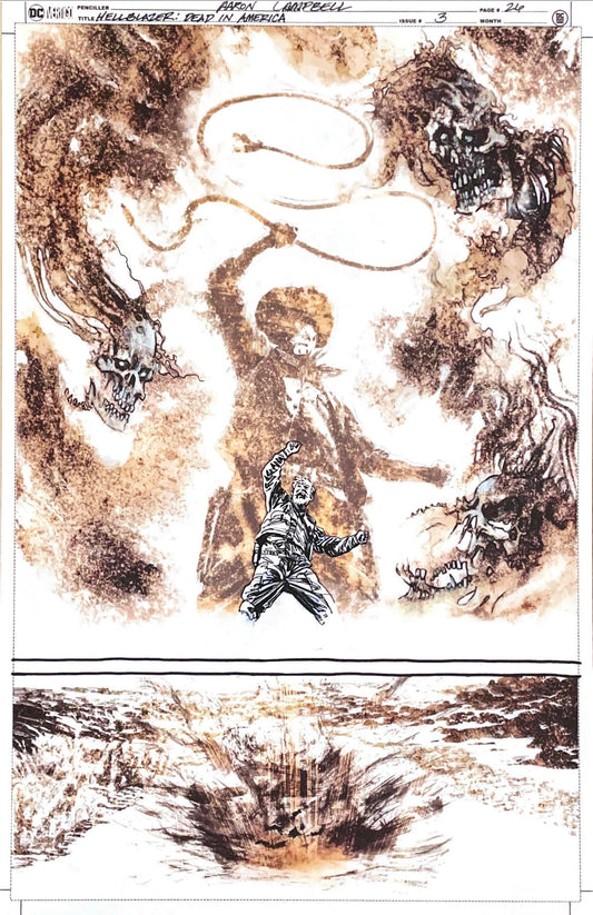 Aaron Campbell -  Hellblazer: Dead in America Issue 3 -  Page # 26