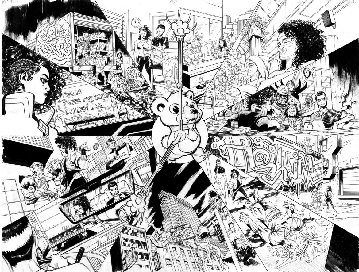 Scott Hepburn - MINOR THREATS 2 - Isuue# 1 - Double page spread 2,3