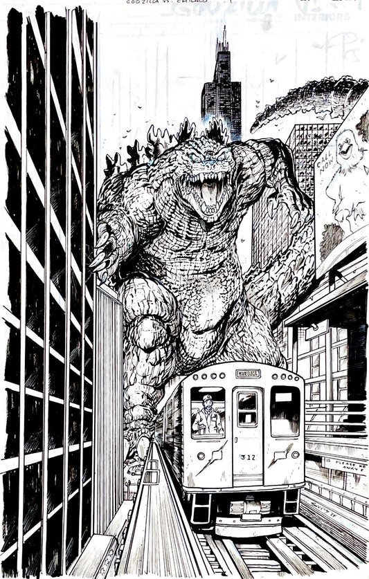 Tim Seeley - GODZILLA VS. CHICAGO 1 Cover