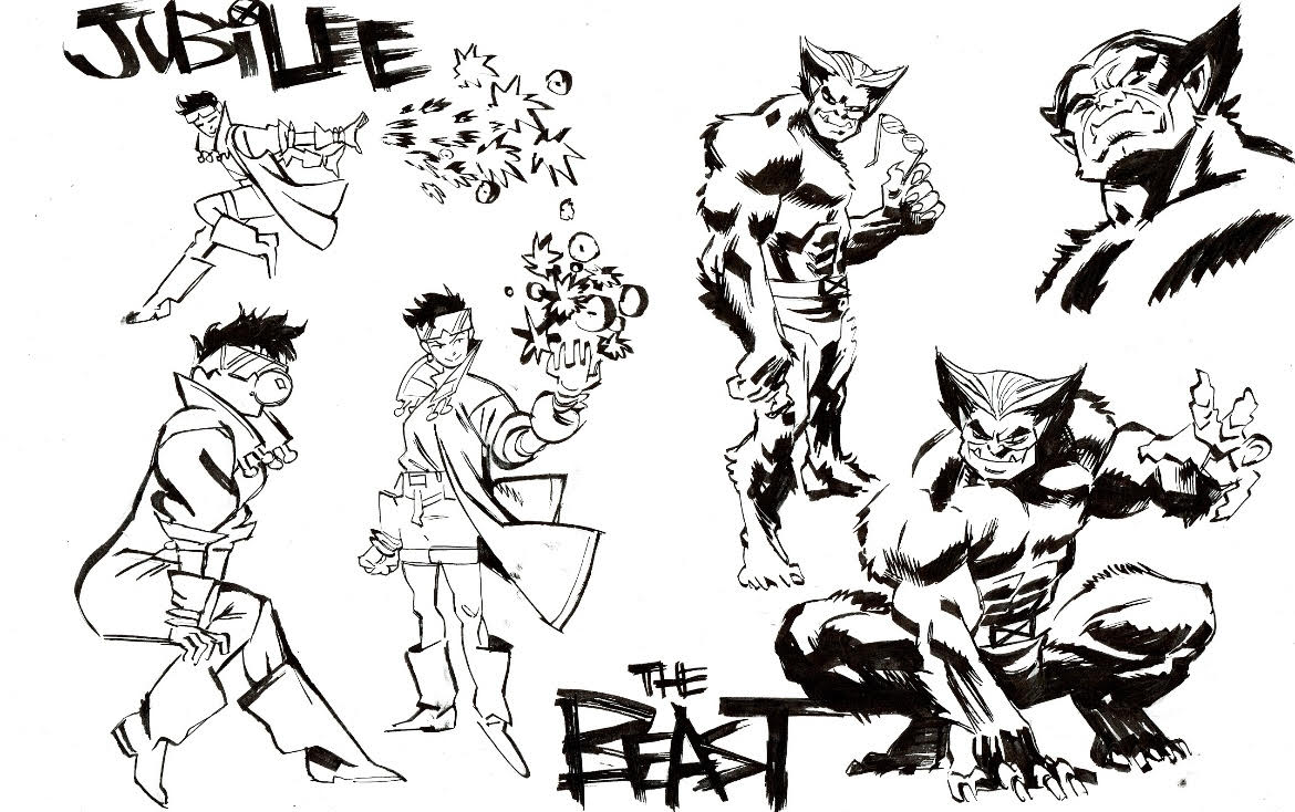 Scott Hepburn -Xmen 97-  JUBILEE - BEAST  / LICENCING