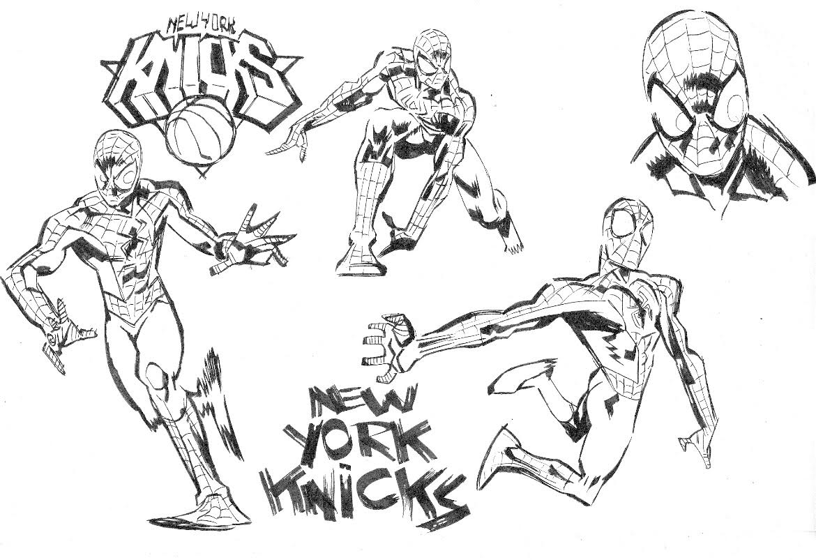 Scott Hepburn - NBA- Spiderman / LICENCING (New York Knicks)