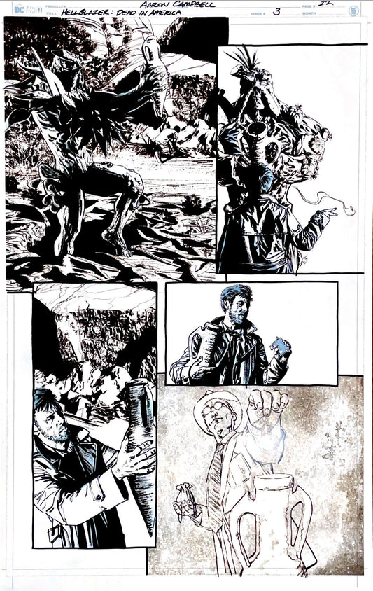 Aaron Campbell -  Hellblazer: Dead in America Issue 3 -  Page # 22